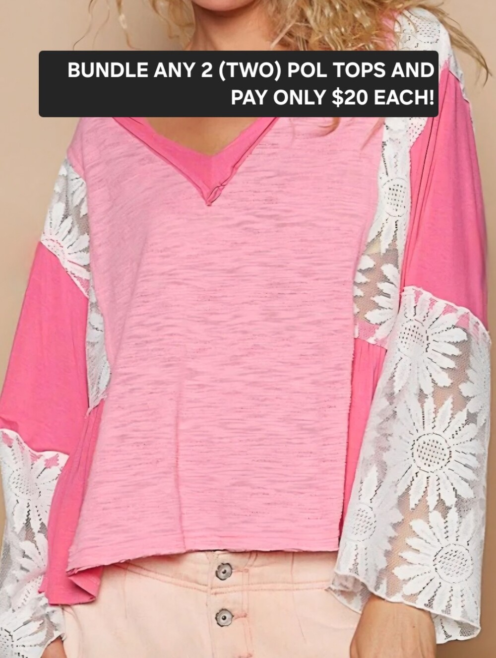 POL Top - Size L - Excellent, Like-new Condition